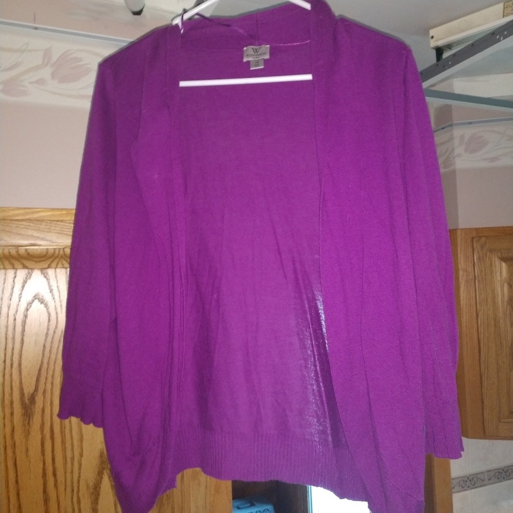 ¾ sleeve cardigan